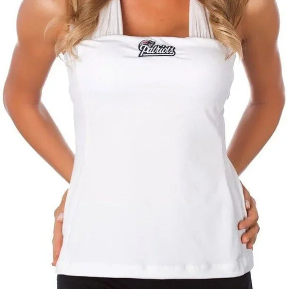 All Sport Couture | Tops | Couture Nfl Womens New England Patriots First  Down Halter Top Shirt New | Poshmark